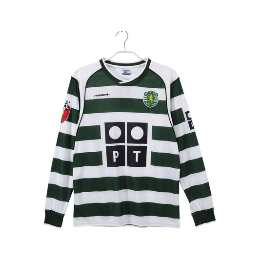 Sporting Lisbon 2001/2003 Home Long Sleeve Jersey