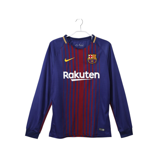 FC Barcelona 2017/2018 Long Sleeve Home Jersey