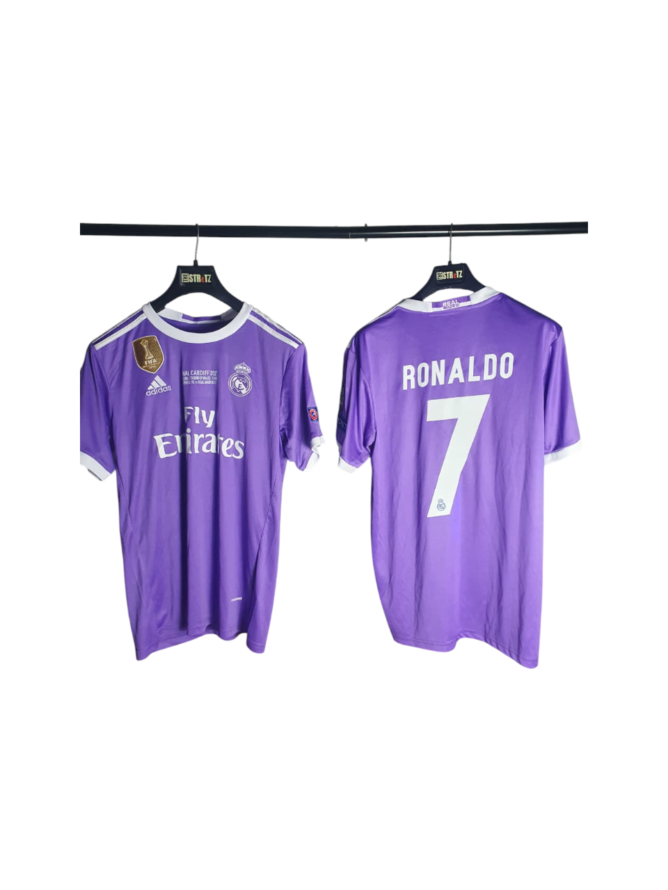 2017 Final Cristiano Ronaldo Real Madrid Away Jersey