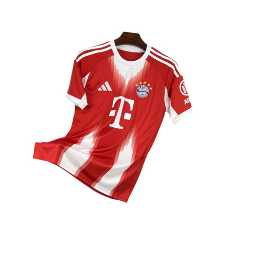 Red and white sports jersey with visible branding on a white background